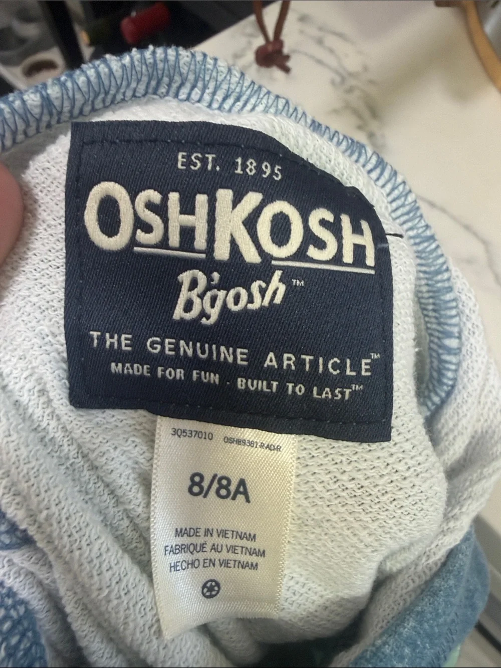 OshKosh B'gosh Light Blue Kids Hoodie Sweatshirt